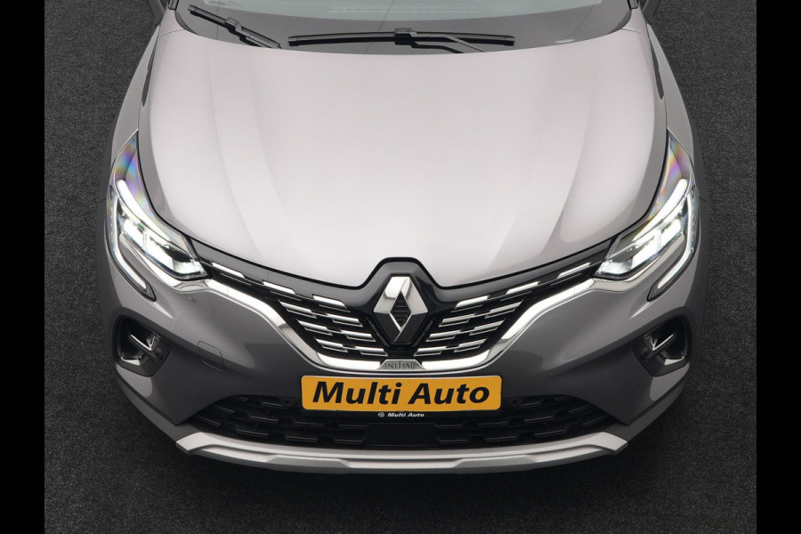 Renault Captur 1.6 E-Tech Initiale Paris Plug In Hybrid 160pk Dealer O.H PHEV | Adaptive Cruise | 360 Camera | Lederen Sportstoelen Verwarmd | Stuur Verwarmd | Blis | Keyless | Navigatie | DAB | 18"L.M |