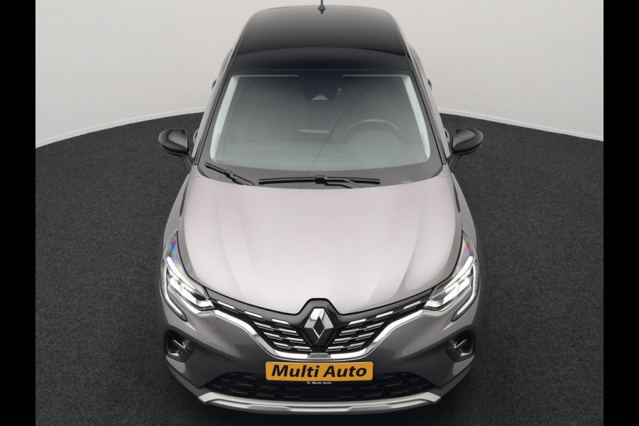 Renault Captur 1.6 E-Tech Initiale Paris Plug In Hybrid 160pk Dealer O.H PHEV | Adaptive Cruise | 360 Camera | Lederen Sportstoelen Verwarmd | Stuur Verwarmd | Blis | Keyless | Navigatie | DAB | 18"L.M |