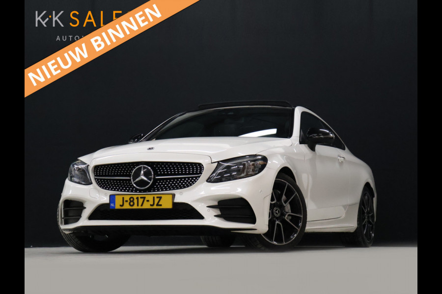 Mercedes-Benz C-Klasse Coupé 300 Sport Edition [SCHUIFKANTELDAK, PDC V+A, CAMERA 360, APPLE CARPLAY, ANDROID AUTO, CRUISE CONTROL, BURMESTER, STOELVERWARMING, FLIPPERS, NIEUWSTAAT]
