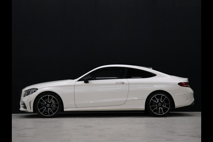 Mercedes-Benz C-Klasse Coupé 300 Sport Edition [SCHUIFKANTELDAK, PDC V+A, CAMERA 360, APPLE CARPLAY, ANDROID AUTO, CRUISE CONTROL, BURMESTER, STOELVERWARMING, FLIPPERS, NIEUWSTAAT]