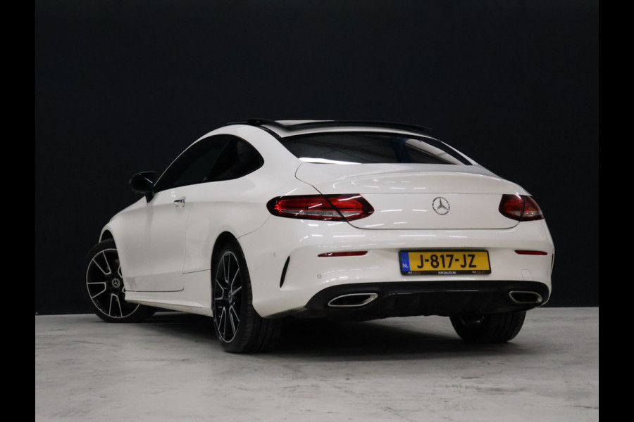 Mercedes-Benz C-Klasse Coupé 300 Sport Edition [SCHUIFKANTELDAK, PDC V+A, CAMERA 360, APPLE CARPLAY, ANDROID AUTO, CRUISE CONTROL, BURMESTER, STOELVERWARMING, FLIPPERS, NIEUWSTAAT]