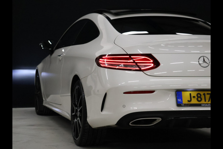 Mercedes-Benz C-Klasse Coupé 300 Sport Edition [SCHUIFKANTELDAK, PDC V+A, CAMERA 360, APPLE CARPLAY, ANDROID AUTO, CRUISE CONTROL, BURMESTER, STOELVERWARMING, FLIPPERS, NIEUWSTAAT]