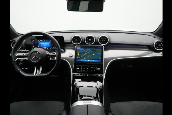 Mercedes-Benz C-Klasse Estate 300 e AMG Line NIEUW MODEL Plug In Hybrid 313pk Dealer O.H PHEV | Adaptive Cruise | Camera | Alcantara Sportstoelen Verwarmd | Sfeerverlichting | Virtual | Blis | Navigatie | DAB |
