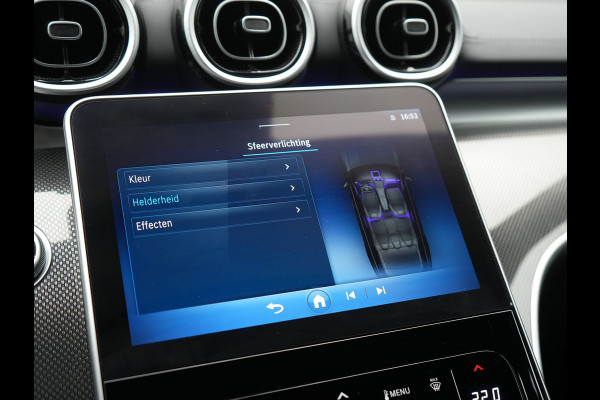 Mercedes-Benz C-Klasse Estate 300 e AMG Line NIEUW MODEL Plug In Hybrid 313pk Dealer O.H PHEV | Adaptive Cruise | Camera | Alcantara Sportstoelen Verwarmd | Sfeerverlichting | Virtual | Blis | Navigatie | DAB |