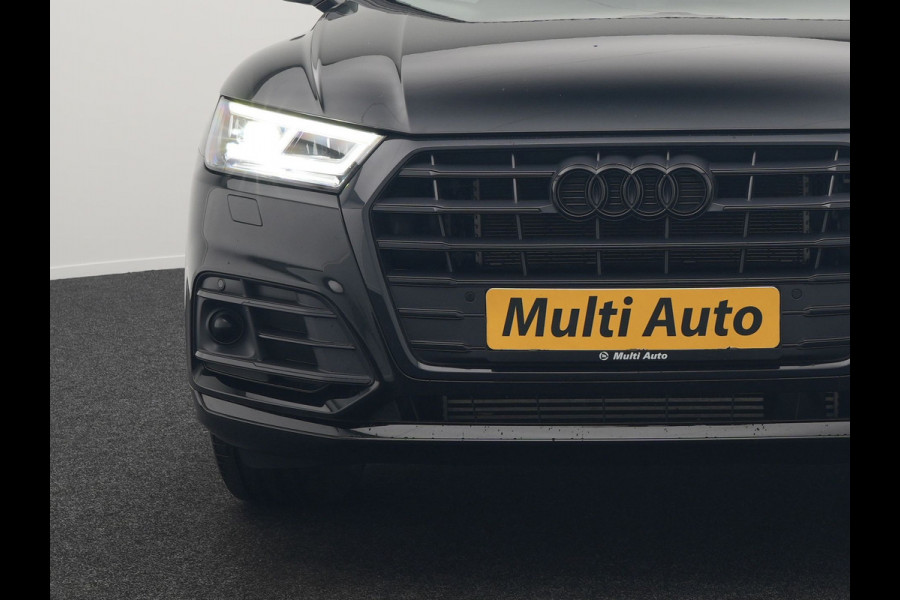 Audi Q5 50 TFSI e quattro S Line Plug In Hybrid 299pk Dealer O.H PHEV | Luchtvering | Trekhaak Af Fabriek | Adaptive Cruise | Camera | Virtual | Apple Carplay | Alcantara Sportstoelen Verwarmd | Keyless | Navigatie | DAB |