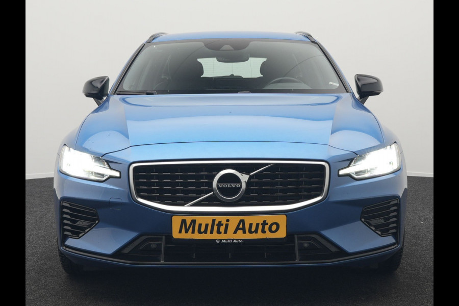 Volvo V60 T6 Recharge AWD R-Design Plug In Hybrid 340pk Dealer O.H PHEV | Trekhaak Af Fabriek | Adaptive Cruise | Camera | Lederen Sporstoelen Memory & Verwarmd | Harman & Kardon | Apple Carplay | Navigatie | Virtual | DAB |