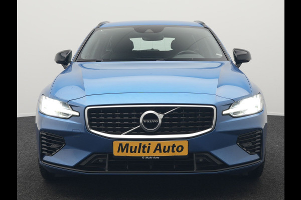 Volvo V60 T6 Recharge AWD R-Design Plug In Hybrid 340pk Dealer O.H PHEV | Trekhaak Af Fabriek | Adaptive Cruise | Camera | Lederen Sporstoelen Memory & Verwarmd | Harman & Kardon | Apple Carplay | Navigatie | Virtual | DAB |