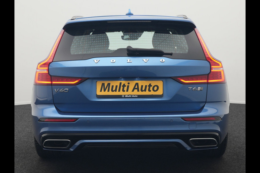 Volvo V60 T6 Recharge AWD R-Design Plug In Hybrid 340pk Dealer O.H PHEV | Trekhaak Af Fabriek | Adaptive Cruise | Camera | Lederen Sporstoelen Memory & Verwarmd | Harman & Kardon | Apple Carplay | Navigatie | Virtual | DAB |