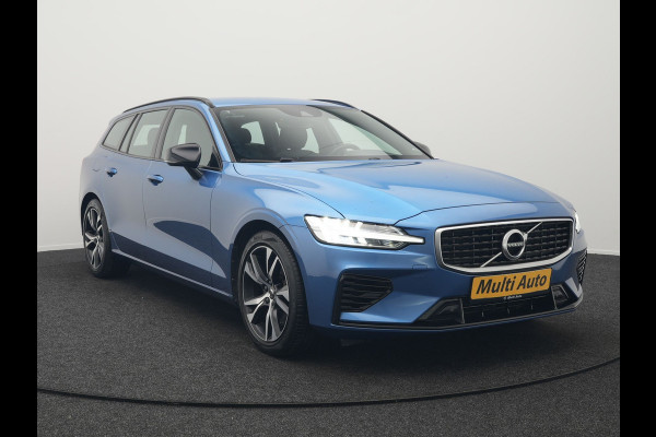 Volvo V60 T6 Recharge AWD R-Design Plug In Hybrid 340pk Dealer O.H PHEV | Trekhaak Af Fabriek | Adaptive Cruise | Camera | Lederen Sporstoelen Memory & Verwarmd | Harman & Kardon | Apple Carplay | Navigatie | Virtual | DAB |
