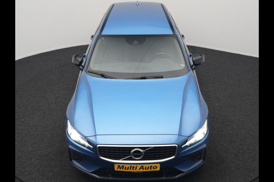 Volvo V60 T6 Recharge AWD R-Design Plug In Hybrid 340pk Dealer O.H PHEV | Trekhaak Af Fabriek | Adaptive Cruise | Camera | Lederen Sporstoelen Memory & Verwarmd | Harman & Kardon | Apple Carplay | Navigatie | Virtual | DAB |