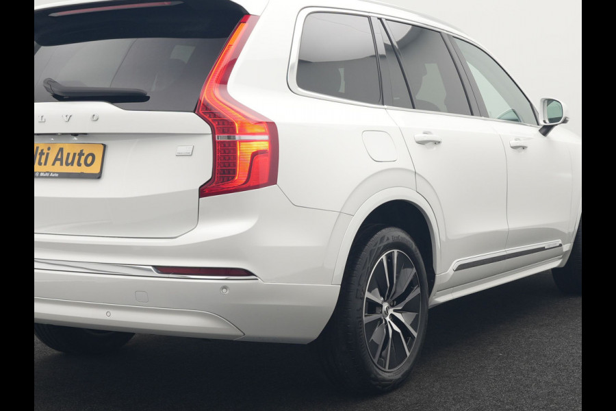 Volvo XC90 T8 Recharge AWD Core Bright Plug In Hybrid 456pk 7-Persoons Dealer O.H PHEV | Trekhaak Af Fabriek | Adaptive Cruise | Camera | Lederen Sportstoelen Memory & Verwarmd | Google Assistent | Apple Carplay | Stuur Verwarmd | Virtual | Blis | Navigatie | DAB |