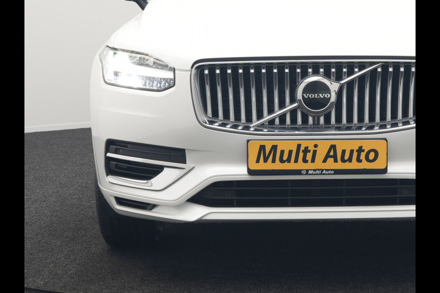 Volvo XC90 T8 Recharge AWD Core Bright Plug In Hybrid 456pk 7-Persoons Dealer O.H PHEV | Trekhaak Af Fabriek | Adaptive Cruise | Camera | Lederen Sportstoelen Memory & Verwarmd | Google Assistent | Apple Carplay | Stuur Verwarmd | Virtual | Blis | Navigatie | DAB |