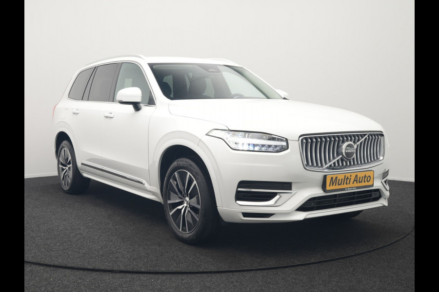 Volvo XC90 T8 Recharge AWD Core Bright Plug In Hybrid 456pk 7-Persoons Dealer O.H PHEV | Trekhaak Af Fabriek | Adaptive Cruise | Camera | Lederen Sportstoelen Memory & Verwarmd | Google Assistent | Apple Carplay | Stuur Verwarmd | Virtual | Blis | Navigatie | DAB |