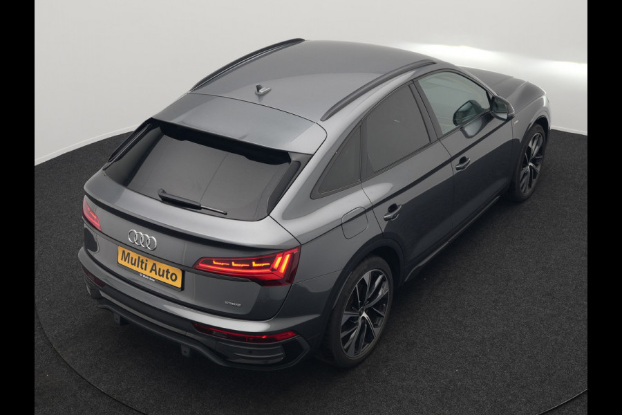 Audi Q5 Sportback 50 TFSI e S Line Plug In Hybrid 300pk Dealer O.H PHEV | Luchtvering | Matrix LED | 21"Audi Sport L.M | Sfeerverlichting | Lederen Sportstoelen Verwarmd | Cruise Control | Navigatie | Virtual | DAB |