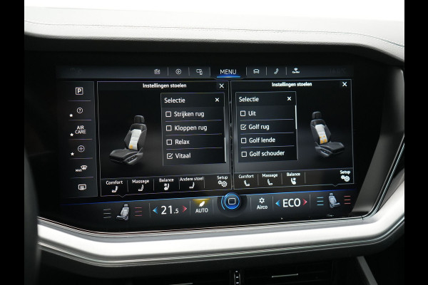 Volkswagen Touareg 3.0 TSi eHybrid 4MOTION Plug In Hybrid 381pk Dealer O.H PHEV | Trekhaak Af Fabriek | Lederen Sportstoelen Massage & Memory | Panodak | Adaptive Cruise | Stoelventilatie | Stoelen & Stuur Verwarmd | Blis | Keyless | Apple Carplay | Navigatie | DAB