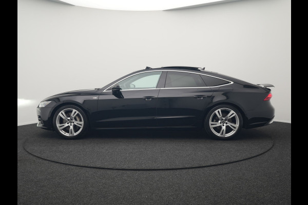 Audi A7 Sportback 50 TFSI e quattro S Line Plug In Hybrid 299pk Dealer O.H PHEV | Panodak | Adaptive Cruise | 360 Camera | Alcantara Sportstoelen Memory & Verwarmd | Apple Carplay | Blis | Navigatie | Virtual | DAB | 20"L.M |