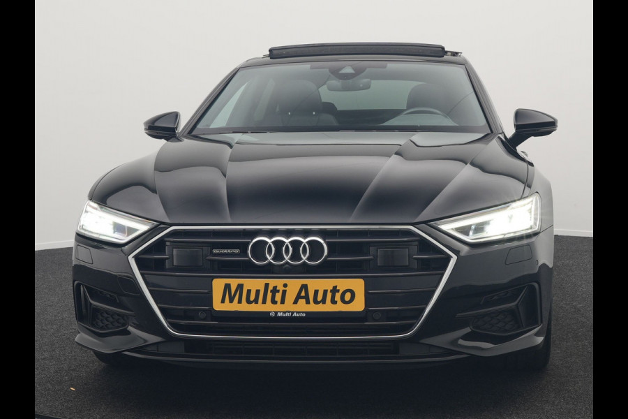 Audi A7 Sportback 50 TFSI e quattro S Line Plug In Hybrid 299pk Dealer O.H PHEV | Panodak | Adaptive Cruise | 360 Camera | Alcantara Sportstoelen Memory & Verwarmd | Apple Carplay | Blis | Navigatie | Virtual | DAB | 20"L.M |