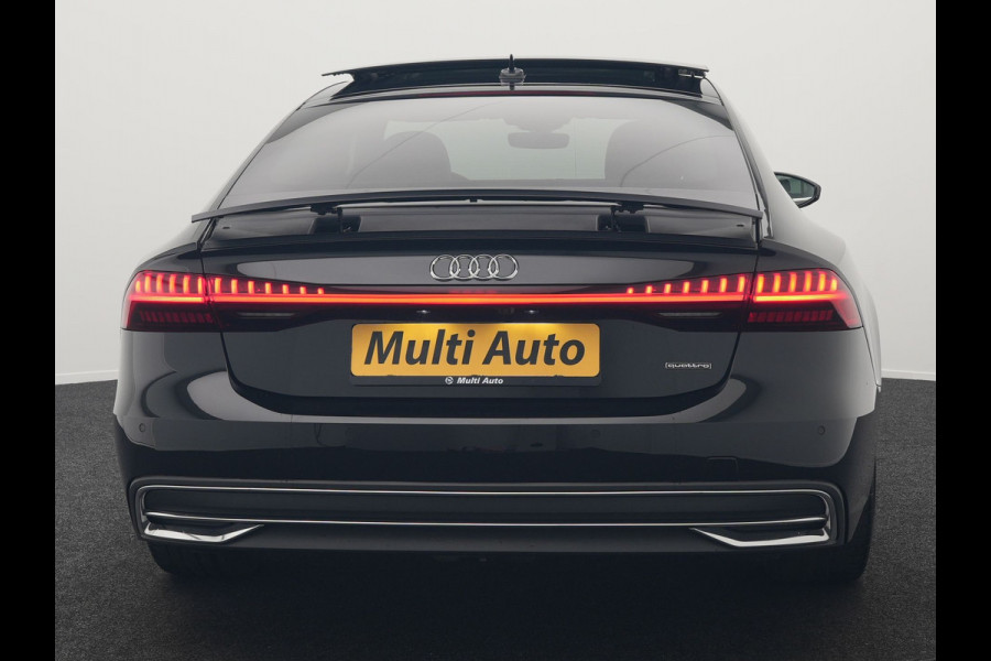 Audi A7 Sportback 50 TFSI e quattro S Line Plug In Hybrid 299pk Dealer O.H PHEV | Panodak | Adaptive Cruise | 360 Camera | Alcantara Sportstoelen Memory & Verwarmd | Apple Carplay | Blis | Navigatie | Virtual | DAB | 20"L.M |