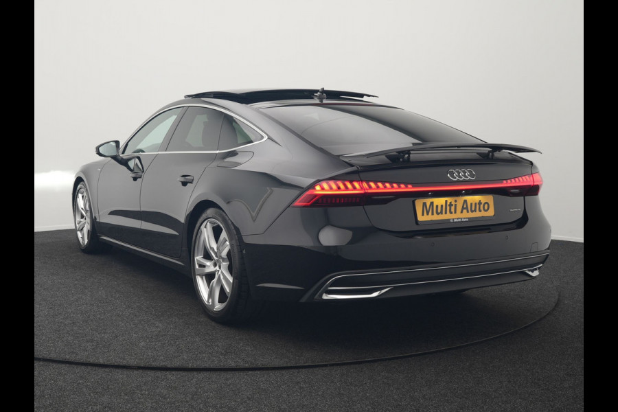 Audi A7 Sportback 50 TFSI e quattro S Line Plug In Hybrid 299pk Dealer O.H PHEV | Panodak | Adaptive Cruise | 360 Camera | Alcantara Sportstoelen Memory & Verwarmd | Apple Carplay | Blis | Navigatie | Virtual | DAB | 20"L.M |