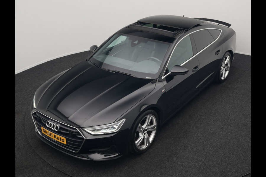 Audi A7 Sportback 50 TFSI e quattro S Line Plug In Hybrid 299pk Dealer O.H PHEV | Panodak | Adaptive Cruise | 360 Camera | Alcantara Sportstoelen Memory & Verwarmd | Apple Carplay | Blis | Navigatie | Virtual | DAB | 20"L.M |