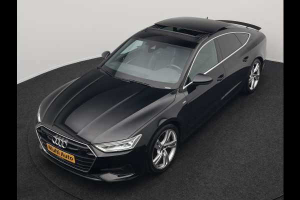 Audi A7 Sportback 50 TFSI e quattro S Line Plug In Hybrid 299pk Dealer O.H PHEV | Panodak | Adaptive Cruise | 360 Camera | Alcantara Sportstoelen Memory & Verwarmd | Apple Carplay | Blis | Navigatie | Virtual | DAB | 20"L.M |