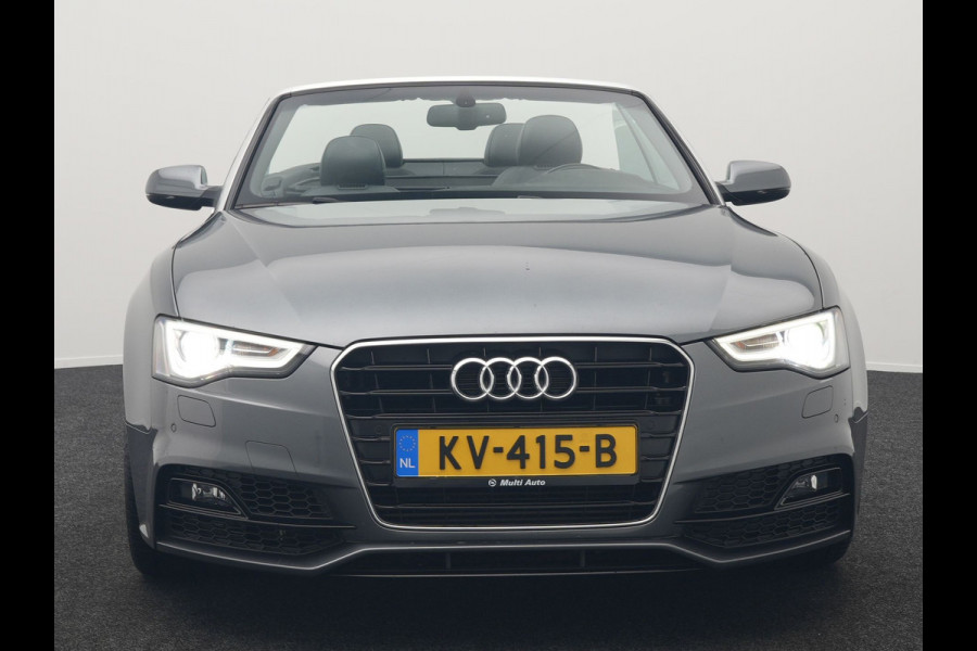 Audi A5 Cabriolet 1.8 TFSI S Line Automaat 177pk Dealer O.H | S Line Interieur & Exterieur | Bang & Olufsen | Cruise Control | Lederen Sportstoelen Verwarmd | Nekverwarming | 19" L.M | Navigatie | DAB |