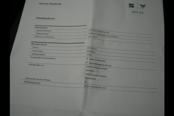 Seat Tarraco 1.4 TSI e-Hybrid FR Plug In Hybrid 245pk Dealer O.H PHEV | Panodak | Adaptive Cruise | Alcantara Sportstoelen Memory & Verwarmd | 360 Camera | Keyless | Apple Carplay | Stuur Verwarmd | Blis | Navigatie | Virtual | DAB | 20"LM |