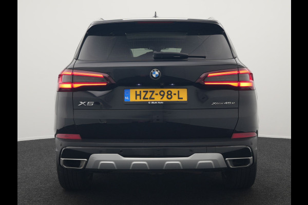 BMW X5 xDrive45e High Executive Plug In Hybrid 395pk Dealer O.H PHEV | Trekhaak Af Fabriek | Luchtvering | Panodak | Head Up | Adaptive Cruise | 360 Camera | Adaptief Onderstel | Lederen Sportstoelen Memory & Verwarmd | Apple Carplay | Sfee