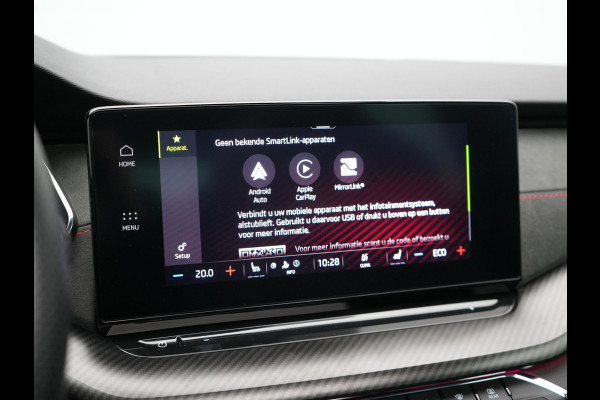 Škoda Octavia Combi 1.4 TSI RS iV Plug In Hybrid 245pk Dealer O.H. PHEV | Panodak | Head Up | Adaptive Cruise | Apple Carplay | Canton Audio | Crystal LED | RS Sportstoelen Verwarmd | Keyless | Front & Lane Assist | Sportstuur Verwarmd | Navigatie | DAB |