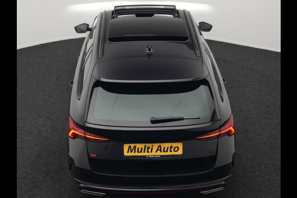 Škoda Octavia Combi 1.4 TSI RS iV Plug In Hybrid 245pk Dealer O.H. PHEV | Panodak | Head Up | Adaptive Cruise | Apple Carplay | Canton Audio | Crystal LED | RS Sportstoelen Verwarmd | Keyless | Front & Lane Assist | Sportstuur Verwarmd | Navigatie | DAB |
