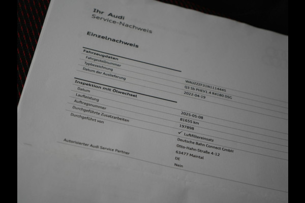 Audi Q3 Sportback 45 TFSI e S Line Plug In Hybrid 245pk Dealer O.H PHEV | Panodak | Adaptive Cruise | Lederen Sportstoelen Memory & Verwarmd | Sfeerverlichting | Camera | Virtual | Blis | Navigatie | DAB |