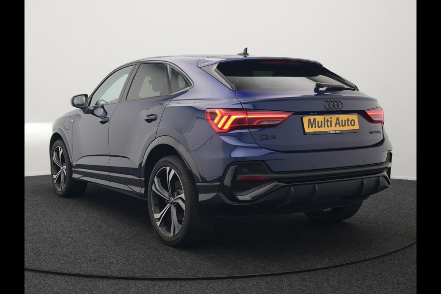 Audi Q3 Sportback 45 TFSI e S Line Plug In Hybrid 245pk Dealer O.H PHEV | Matrix LED | Cruise Control | Sonos Soundsystem | Apple Carplay | Lane Assist | Lederen Sportstoelen Verwarmd | L.M. 20" |