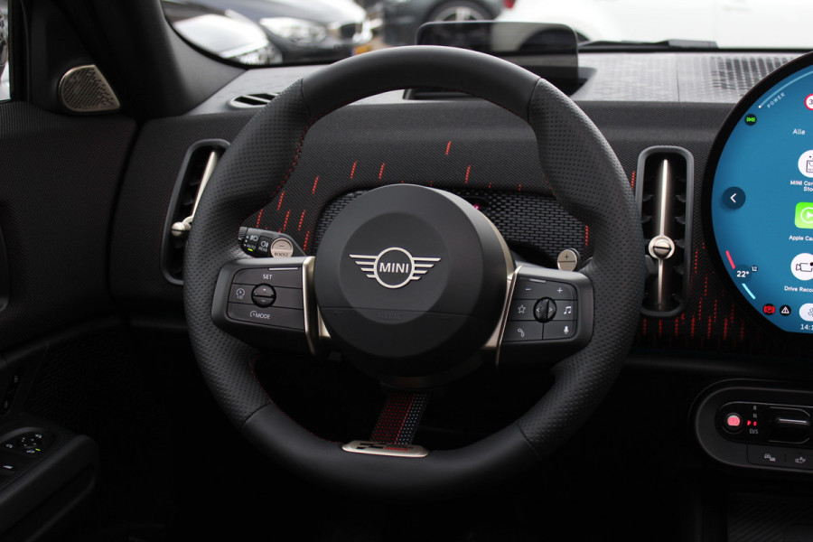 MINI Countryman 2.0 S ALL4 John Cooper Works XL / Trekhaak / Panoramadak / 360Camera / Head-up / Harman Kardon / 20'' / Leder / Memory seats / Sfeerverlichting / LED / CarPlay / Stuur+Stoelverwarming / Dodehoek / DAB / ACC