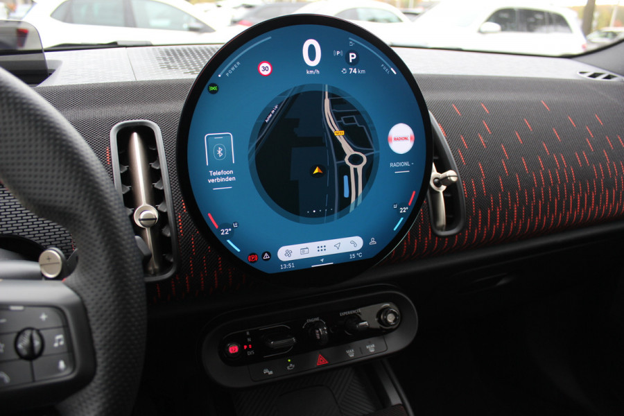 MINI Countryman 2.0 S ALL4 John Cooper Works XL / Trekhaak / Panoramadak / 360Camera / Head-up / Harman Kardon / 20'' / Leder / Memory seats / Sfeerverlichting / LED / CarPlay / Stuur+Stoelverwarming / Dodehoek / DAB / ACC