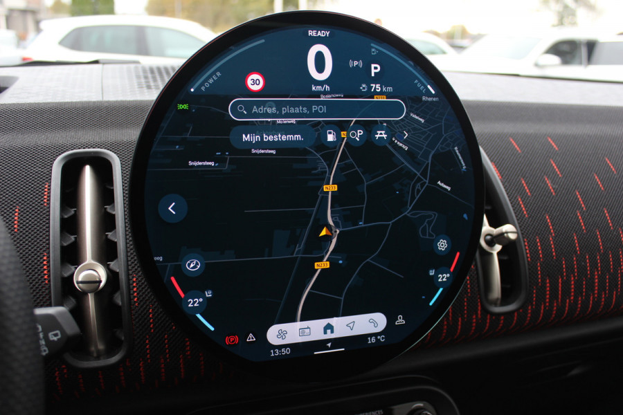 MINI Countryman 2.0 S ALL4 John Cooper Works XL / Trekhaak / Panoramadak / 360Camera / Head-up / Harman Kardon / 20'' / Leder / Memory seats / Sfeerverlichting / LED / CarPlay / Stuur+Stoelverwarming / Dodehoek / DAB / ACC