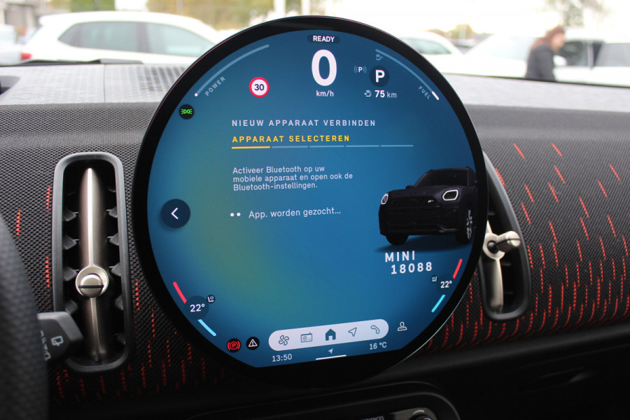 MINI Countryman 2.0 S ALL4 John Cooper Works XL / Trekhaak / Panoramadak / 360Camera / Head-up / Harman Kardon / 20'' / Leder / Memory seats / Sfeerverlichting / LED / CarPlay / Stuur+Stoelverwarming / Dodehoek / DAB / ACC