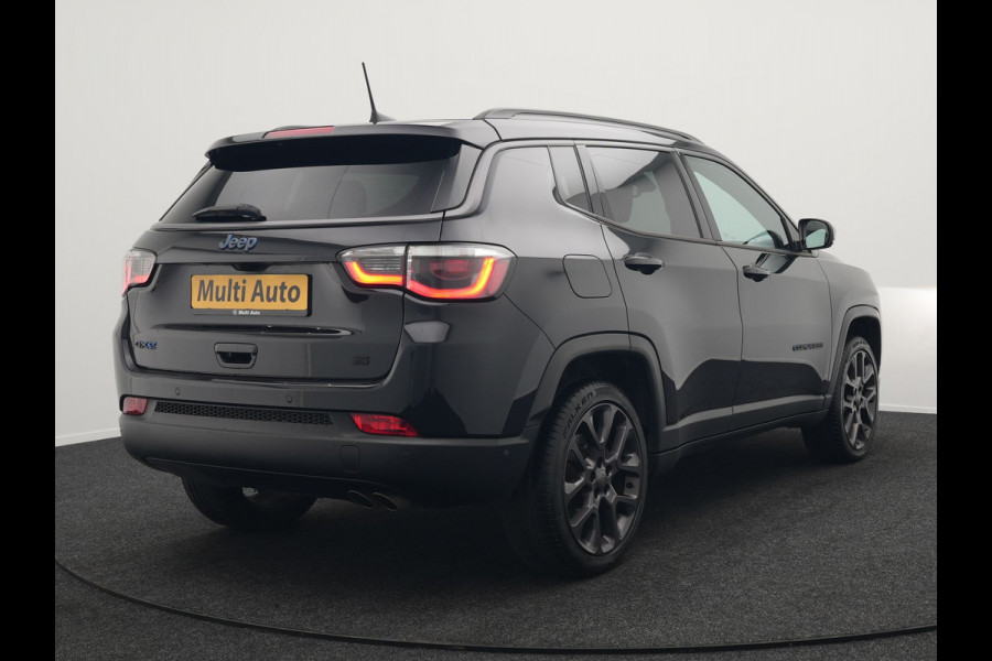 Jeep Compass 4xe 240 Electric S Plug In Hybrid 240pk Dealer O.H PHEV | Lederen Sportstoelen Memory & Verwarmd | Camera | Navigatie | Blis | Keyless | Stuur Verwarmd | Cruise Control | DAB |