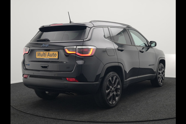 Jeep Compass 4xe 240 Electric S Plug In Hybrid 240pk Dealer O.H PHEV | Lederen Sportstoelen Memory & Verwarmd | Camera | Navigatie | Blis | Keyless | Stuur Verwarmd | Cruise Control | DAB |