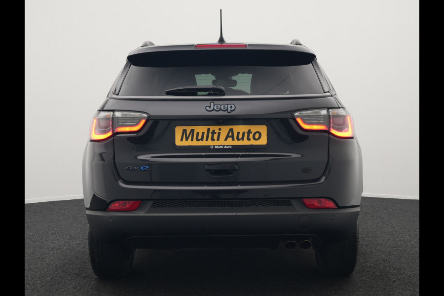 Jeep Compass 4xe 240 Electric S Plug In Hybrid 240pk Dealer O.H PHEV | Lederen Sportstoelen Memory & Verwarmd | Camera | Navigatie | Blis | Keyless | Stuur Verwarmd | Cruise Control | DAB |