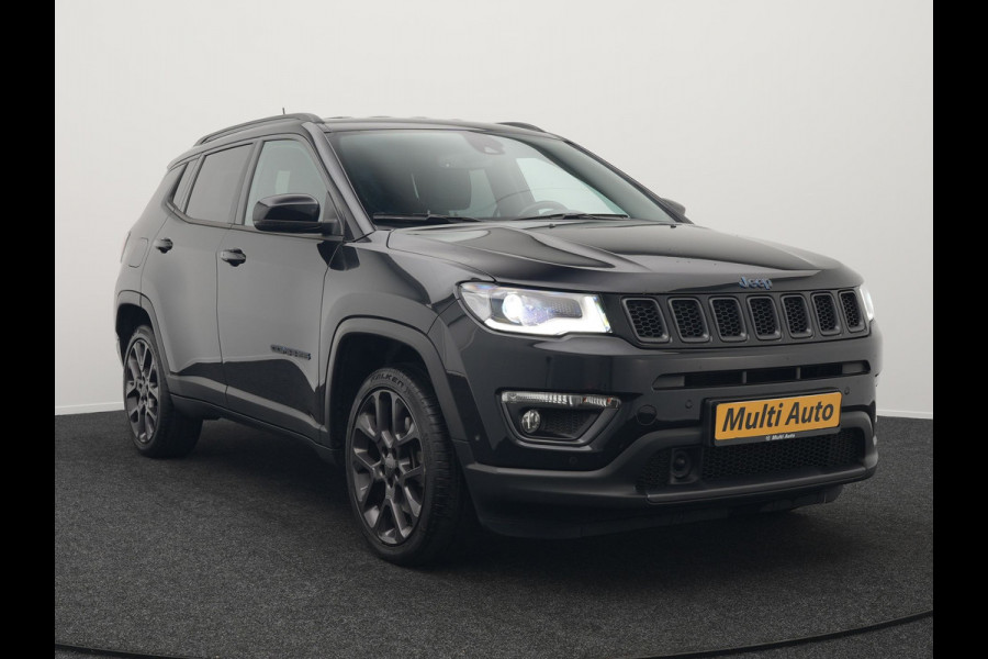 Jeep Compass 4xe 240 Electric S Plug In Hybrid 240pk Dealer O.H PHEV | Lederen Sportstoelen Memory & Verwarmd | Camera | Navigatie | Blis | Keyless | Stuur Verwarmd | Cruise Control | DAB |