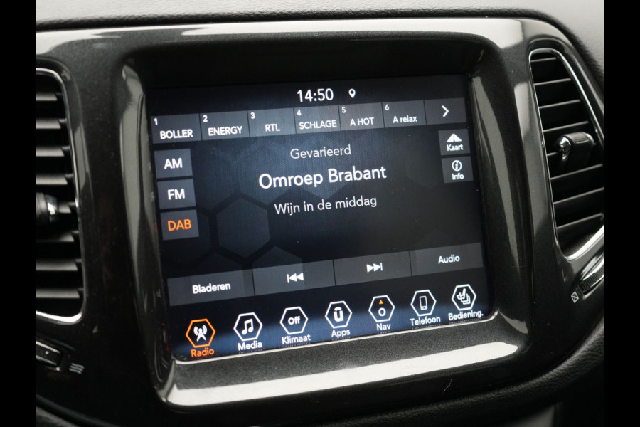 Jeep Compass 4xe 240 Electric S Plug In Hybrid 240pk Dealer O.H PHEV | Lederen Sportstoelen Memory & Verwarmd | Camera | Navigatie | Blis | Keyless | Stuur Verwarmd | Cruise Control | DAB |