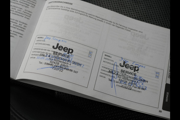 Jeep Compass 4xe 240 Electric S Plug In Hybrid 240pk Dealer O.H PHEV | Lederen Sportstoelen Memory & Verwarmd | Camera | Navigatie | Blis | Keyless | Stuur Verwarmd | Cruise Control | DAB |