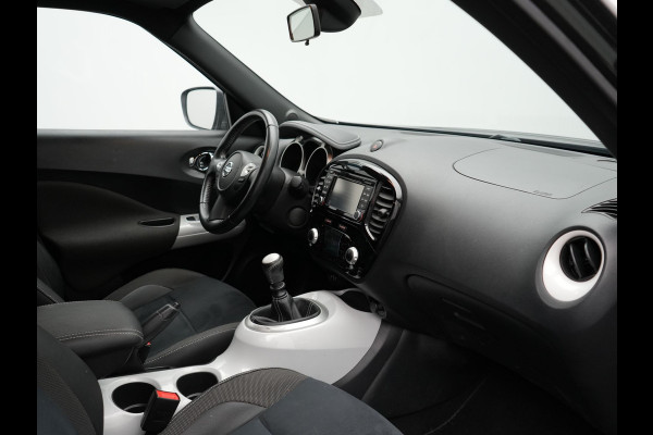 Nissan Juke 1.2 DIG-T S/S N-Vision 116pk Dealer O.H | Trekhaak Afneembaar | Alcantara Sportstoelen | 360 Camera | Lane Assist | Cruise Control | Keyless | Navigatie | Bluetooth | Climate Control | DAB |