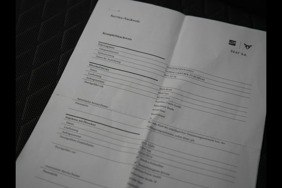 Seat Tarraco 1.4 TSI e-Hybrid FR Plug In Hybrid 245pk Dealer O.H PHEV | Adaptive Cruise | Alcantara Sportstoelen Memory & Verwarmd | 360 Camera | Apple Carplay | Stuur Verwarmd | Keyless | Blis | Navigatie | Virtual | DAB | 19 "L.M |