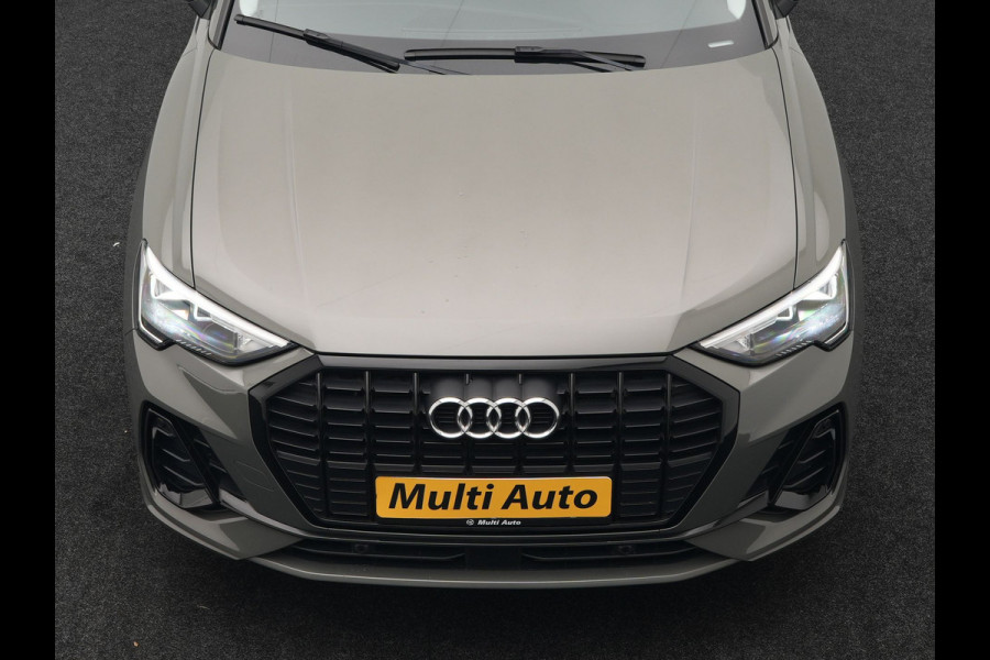 Audi Q3 45 TFSI e S Line Plug In Hybrid 245pk Dealer O.H PHEV | Trekhaak Af Fabriek | Panodak | Adaptive Cruise | Sportstoelen Verwarmd | Apple Carplay | Keyless | Navigatie | Virtual |  DAB |