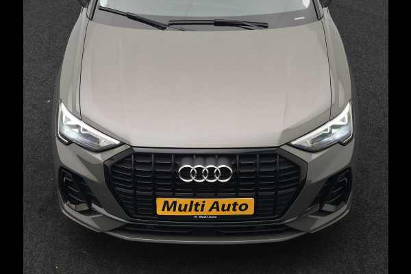 Audi Q3 45 TFSI e S Line Plug In Hybrid 245pk Dealer O.H PHEV | Trekhaak Af Fabriek | Panodak | Adaptive Cruise | Sportstoelen Verwarmd | Apple Carplay | Keyless | Navigatie | Virtual |  DAB |