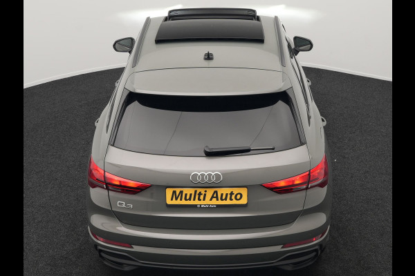 Audi Q3 45 TFSI e S Line Plug In Hybrid 245pk Dealer O.H PHEV | Trekhaak Af Fabriek | Panodak | Adaptive Cruise | Sportstoelen Verwarmd | Apple Carplay | Keyless | Navigatie | Virtual |  DAB |