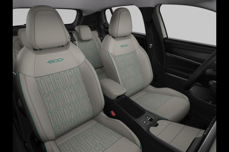 Fiat 600E La Prima 54 kWh | 17% Bijtelling | Carplay | Elek. Stoel | Stoelverwarming | Keyless | LED | Clima