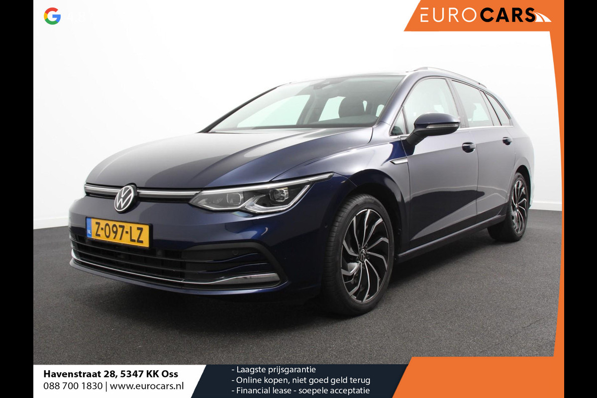 Volkswagen GOLF Variant 1.5 eTSI 150pk DSG Style | Navigatie | Apple Carplay/Android Auto | Climate Control | Camera | Parkeersensoren | Park Assist | Adaptive Cruise control | Wegklapbare trekhaak | Stoel- en stuurverwarming | Climatronic | Virtual Cockpit