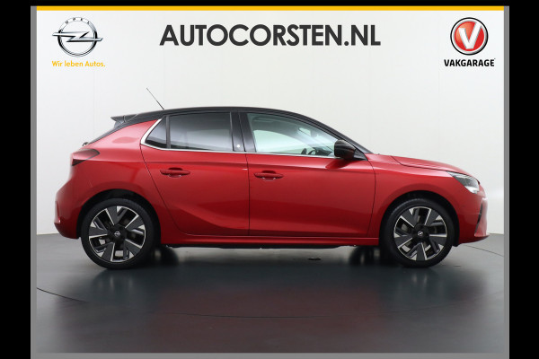 Opel CORSA-E Elegance 50kWh SOH 90% Leder 360°Camera Panoramadak Zwart Dak Navi Ecc Apple Carplay Android Auto Cruise Control Stoel+Stuurverwarming DAB+ Pdc Lmv Led Origineel Nederlandse Auto